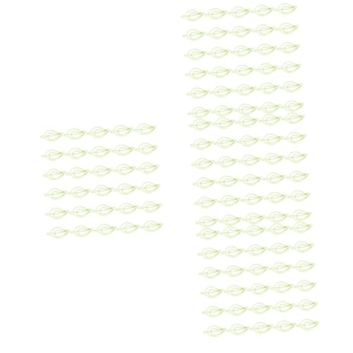 DIYEAH 4 Sätze Kreative Büroklammer Metallische Papierklammern Dekorative Büroklammern Clips Kleine Büroklammern Entzückende Papierklammern Büroklammern Klein Pp Light Green 30 Stück * 4 von DIYEAH