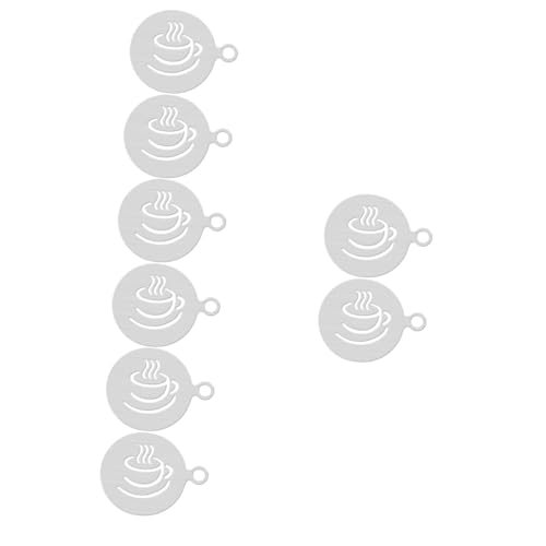 DIYEAH 4 Sätze Latte Art Schablonen Aus Kaffeekunst Diy Zubehör Für Cappuccino Und Latte Dekoration Für Kaffeeliebhaber Und Kreative Kaffeekreationen 2 Stück * 4 DIYEAH 4 Sätze Latte Art Schablonen Aus Kaffeekunst Diy Zubehör Für Cappuccino Und Latte Dekoration Für Kaffeeliebhaber Und Kreative Kaffeekreationen 2 Stück * 4 von DIYEAH