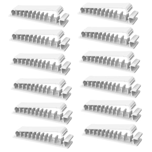 DIYEAH 4 Sätze Leitungsprozessor Set Kabel Organizer Kabelhalter Schreibtisch Kabelclips Selbstklebende Kabel Organizer Für Kabel Kabelhalter Abdeckung Klemme 3 Stück * 4 von DIYEAH