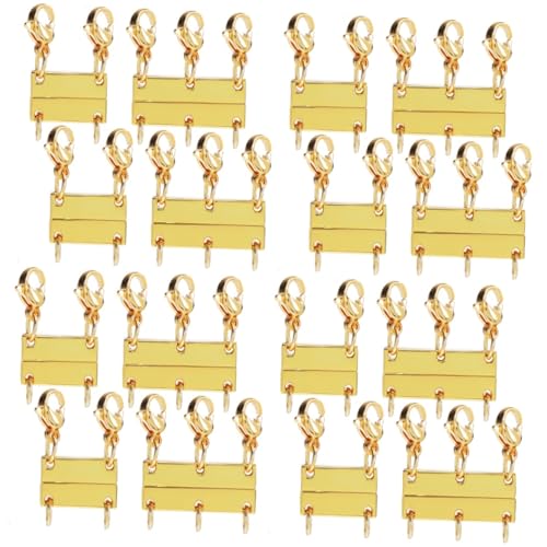 DIYEAH 4 Sätze Magnetische Halskette Mehrlagige Schnalle Verschlusszange Mehrlagige Halskette Kettenhalskettenclip Halskettenverlängerung Abreißbares Schlüsselband 2 Stücke * 4 von DIYEAH