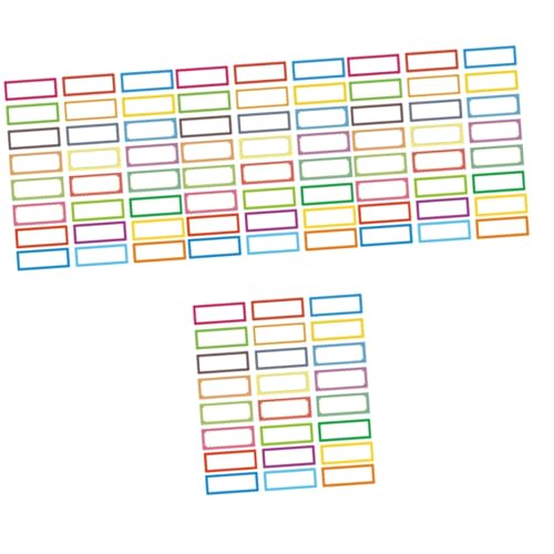 DIYEAH 4 Sätze Magnetische Namensschilder Flexible Beschreibbare Etiketten Für Whiteboards Kühlschränke Und Wiederverwendbar Praktisch Für Zuhause Und Schule 24 Stück * 4 von DIYEAH