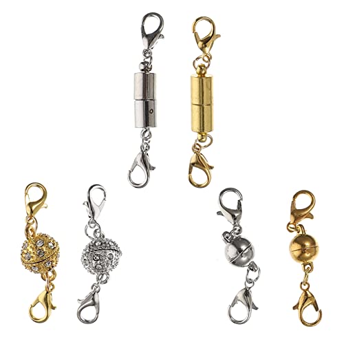 DIYEAH 4 Sätze Magnetverschluss Für Und Armbänder Schmuck Diy Zubehör Für Kreative Projekte Und Einfaches Anbringen 6 Paare * 4 von DIYEAH