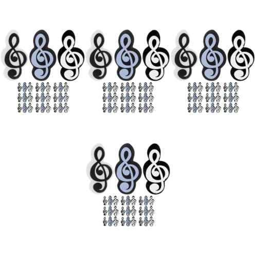 DIYEAH 4 Sätze Musikalische Noten Radiergummis Kreative Schreibwaren Für Bunte Formen Für Schule Und Büro Als Und Dekoration 30 Stück * 4 von DIYEAH
