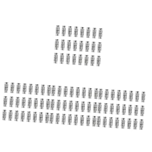 DIYEAH 4 Sätze Perlenkettenglieder Verschlüsse Verbinder Schmuck Endkappe Armband Kette Anhänger Halskettenverschluss Halskette Schraubverschlüsse Lochrohrverschluss 30 Stück * 4 von DIYEAH