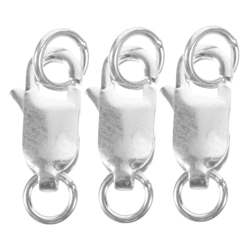 DIYEAH 4 Sätze Schmuckzubehör Karabinerverschlüsse Für Schmuck Halskette Karabinerverschlüsse Schmuck Making Kit Armband Biegering 925 Silber Silver 3 Stück * 4 von DIYEAH
