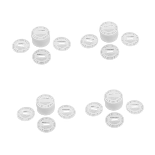 DIYEAH 4 Sätze Staubdichtes Papier Für Aromatherapiekerzen Kerzenstaubschutz Diy Kerzenbecher Schutzpapier Kerzendeckelaufsätze Bastelkerzendekoration Weißer Karton 100 Stück * 4 von DIYEAH