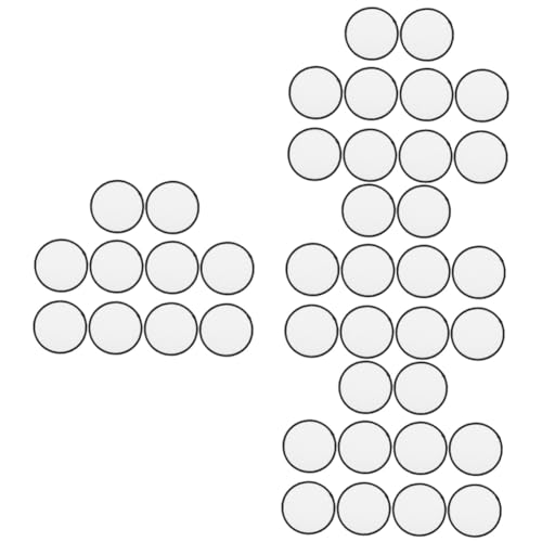DIYEAH 4 Sätze Sublimations-stoffaufkleber Individuell Gestickter Aufnäher Weste Mini Patch Bastelzubehör Bastelbedarf Blankoflicken Zum Aufbügeln Sublimationsrohlinge Vlies 10 Stück * 4 von DIYEAH