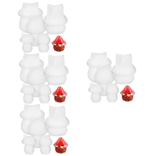 DIYEAH 4 Sätze Teiliges Diy Silikonformen Für Pilzgläser Epoxidharz Gießformen Für Kreative Bastelprojekte Für Aufbewahrung Und Dekoration Leicht Und Benutzerfreundlich 5 Stück * 4 von DIYEAH