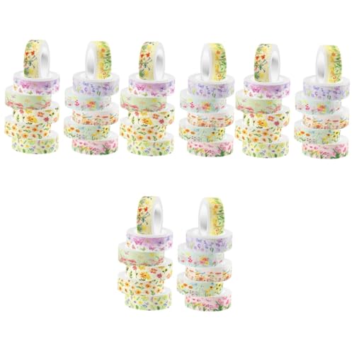 DIYEAH 4 Sätze Transparentes Washi-tape Notizbuch Diy Washi Tape Tagebuchband Dekoratives Bastelband Mehrzweck-washi-tape Diy Klebeband Planer Tape Aufkleber 12 Rollen * 4 von DIYEAH
