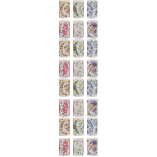 DIYEAH 4 Sätze Washi Tape Dekoratives Klebeband Für Scrapbooking Diy Kunst Und Handwerk Vielseitig Einsetzbar Pro Rolle Leicht Und Einfach Zu Handhaben 6 Rollen * 4 von DIYEAH