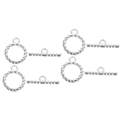 DIYEAH 4 Sets Armbandverbinder Mehrere Halsketten Schichtverschlüsse Halskettenverschlüsse Runde Knebelverschlüsse Zur Schmuckherstellung Verschlüsse Für Halsketten Armband von DIYEAH
