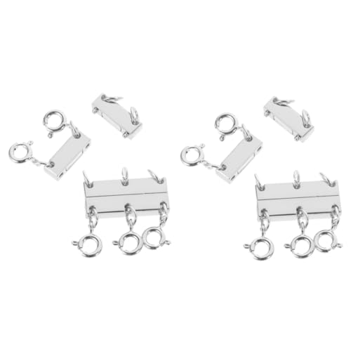 DIYEAH 4 Stk. Teiliges Mehrreihiger Schmuckverschluss aus Langlebiger Kompakt und Leicht für Mehrlagige Halsketten Armbänder und DIY Schmuck Einfach zu Verwenden nicht Verblassend DIYEAH 4 Stk. Teiliges Mehrreihiger Schmuckverschluss aus Langlebiger Kompakt und Leicht für Mehrlagige Halsketten Armbänder und DIY Schmuck Einfach zu Verwenden nicht Verblassend von DIYEAH
