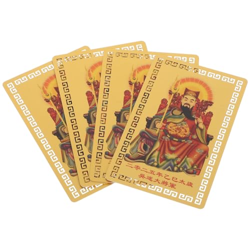 DIYEAH 4 Stück 2025 Feng Shui Tai Sui Goldkarten 2025 Jahr Der Schlange General Li Cheng Beseitigung des Bösen Glück Bringen Glück Brieftasche Dekoration Sternzeichen DIYEAH 4 Stück 2025 Feng Shui Tai Sui Goldkarten 2025 Jahr Der Schlange General Li Cheng Beseitigung des Bösen Glück Bringen Glück Brieftasche Dekoration Sternzeichen von DIYEAH