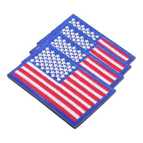 DIYEAH 4 Stück Amerikanische Flagge Bestickte Klett Patches mit Stabiler Rückseite Patriotische Aufnäher zum Aufnähen und Aufkletten für Rucksack Kleidung Zubehör DIYEAH 4 Stück Amerikanische Flagge Bestickte Klett Patches mit Stabiler Rückseite Patriotische Aufnäher zum Aufnähen und Aufkletten für Rucksack Kleidung Zubehör von DIYEAH