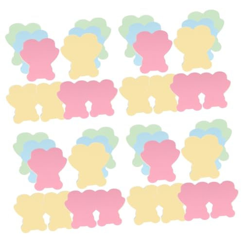 DIYEAH 4 Stück Bunte Tier Memo Sticker Selbstklebende Notizblöcke für Büro und Zuhause Praktische Haftnotizen für Kreative Ideen und Erinnerungen von DIYEAH