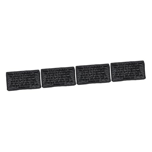 DIYEAH 4 Stück Flecken Stickerei Patch Kleidung Nähen Waschbarer Aufnäher Bibelsprüche Kleiderflicken Kleideraufnäher Wiederverwendbarer Reparaturflicken Stoff Grey DIYEAH 4 Stück Flecken Stickerei Patch Kleidung Nähen Waschbarer Aufnäher Bibelsprüche Kleiderflicken Kleideraufnäher Wiederverwendbarer Reparaturflicken Stoff Grey von DIYEAH