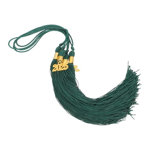 DIYEAH 4 Stück Graduierungskappe Quasten Doktorhut Quasten graduierte Quasten grad quaste charme Quasten-Anhänger zum Gedenken an den Abschluss Quasten zum Basteln Zinklegierung Green von DIYEAH