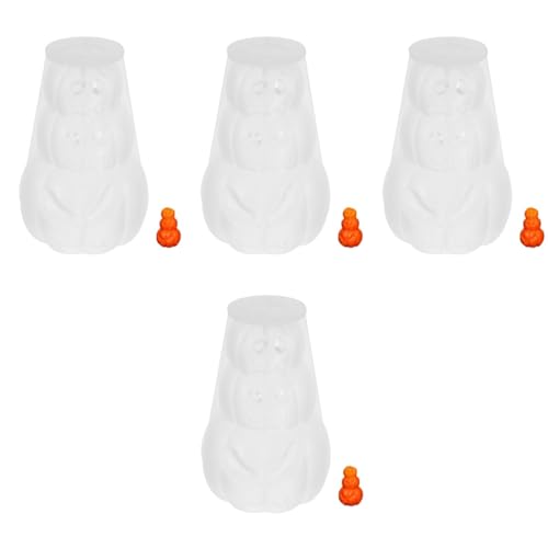 DIYEAH 4 Stück Halloween Silikonform Diy Kürbis Gießform für Kerzen Seifen und Handwerksprojekte Wiederverwendbar Leicht zu Reinigen Flexible und Sichere Silikonmaterialien für Kreative von DIYEAH