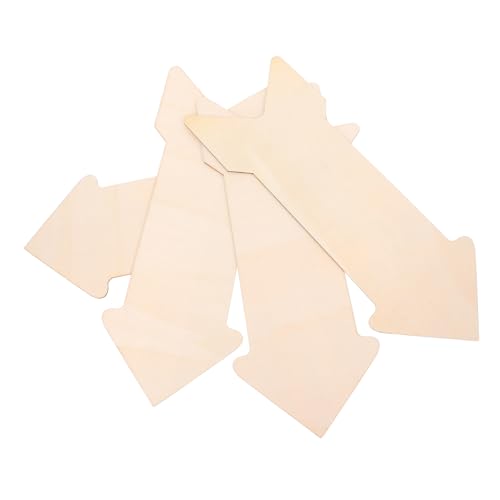 DIYEAH 4 Stück Holzdisplay holzarbeiten holzplatten Holzstücke dekoration holzprojekte Holzhandwerk leere Schilder für das Handwerk Blanko-Holzschilder zum Basteln leeres Türschild Beige von DIYEAH