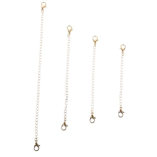 DIYEAH 4 Stück Kettenverlängerungen für Diy Schmuck Verlängerungsketten für Armbänder und Hochwertige Kupfermaterialien für Schmuckherstellung und Reparaturen DIYEAH 4 Stück Kettenverlängerungen für Diy Schmuck Verlängerungsketten für Armbänder und Hochwertige Kupfermaterialien für Schmuckherstellung und Reparaturen von DIYEAH