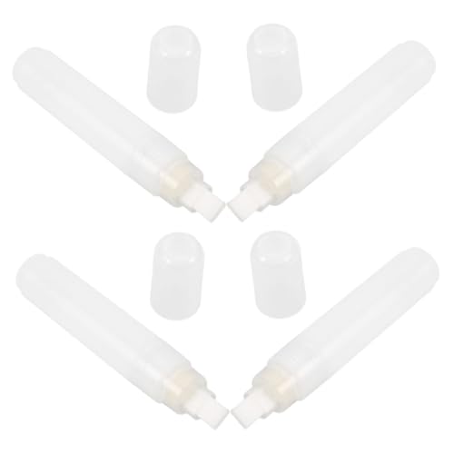 DIYEAH 4 Stück Nachfüllbare Marker Set Flachkopf Stift für Öl Wasser und Tintenfüllung für Diy Graffiti Schulbedarf und Künstlerische Projekte von DIYEAH