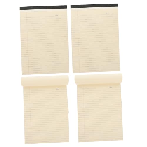 DIYEAH 4 Stück Notizbücher Hefte Für Die Schule Zeichnung Memo -pad Schreiben Von Notizbuch Ausgekleideter Notizblock Memo-planer Journaling Notebook Schulbedarf Papier von DIYEAH