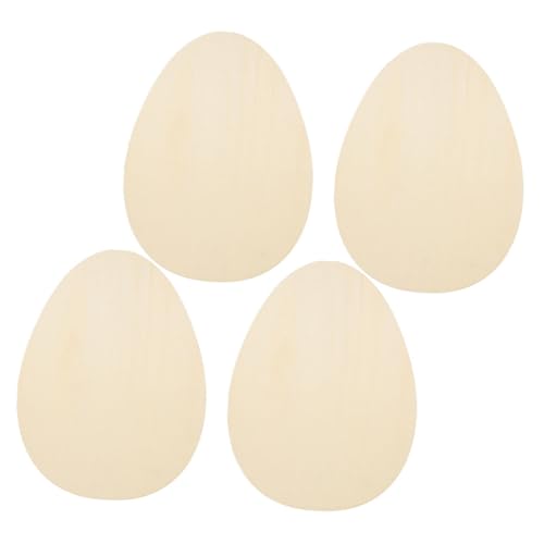DIYEAH 4 Stück Ostern Holzspäne Hasenversorgungen Riese lulu Kaninchen Häschen Zeug holzfiguren ostern holzanhänger ostern tischdeko ostern ostertischdeko Hasenornament Hase aus Holz von DIYEAH