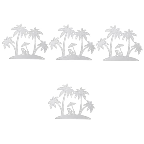 DIYEAH 4 Stück Prägestempel Kokosnuss Strand-stanzform Sprengen Sie Palmen Für Die Party Baumfällung Stanzform Zum Thema Strand Kokosnuss Schneiden Herstellung Tropische Stanzungen Metall von DIYEAH
