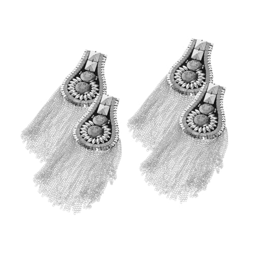 DIYEAH 4 Stück Punk Schulterepauletten mit Fransen und Nieten Robuste Dekorative Schulterabzeichen für Jacken Tassel Iron Shoulder Badges für Partys und Kostüm Events DIYEAH 4 Stück Punk Schulterepauletten mit Fransen und Nieten Robuste Dekorative Schulterabzeichen für Jacken Tassel Iron Shoulder Badges für Partys und Kostüm Events von DIYEAH