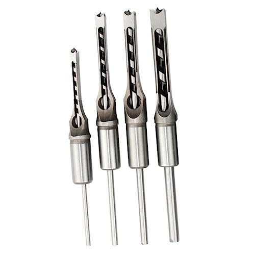 DIYEAH 4 Stück Quadratlochbohrer -Bit -Set Schlüssel Holzbearbeitung Bohrer Drill Bit Kit Bohrbohrerbohrer bohren Bohrerzubehör Bohrer für Holz legierter Stahl Silber DIYEAH 4 Stück Quadratlochbohrer -Bit -Set Schlüssel Holzbearbeitung Bohrer Drill Bit Kit Bohrbohrerbohrer bohren Bohrerzubehör Bohrer für Holz legierter Stahl Silber von DIYEAH