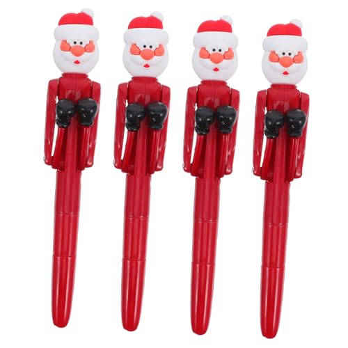 DIYEAH 4 Stück Santa Claus Boxenstift Neuheitenstift schlagen Cartoon-Kugelschreiber Schulbürobedarf Neuheit Kugelschreiber Neuheit Weihnachtsstift rot DIYEAH 4 Stück Santa Claus Boxenstift Neuheitenstift schlagen Cartoon-Kugelschreiber Schulbürobedarf Neuheit Kugelschreiber Neuheit Weihnachtsstift rot von DIYEAH