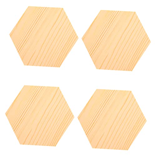 DIYEAH 4 Stück Sechseckige Holzscheiben Kiefernholz Unbehandelt Diy Holzstücken für Bastelprojekte Breit für Kreative Handarbeiten und Dekoration DIYEAH 4 Stück Sechseckige Holzscheiben Kiefernholz Unbehandelt Diy Holzstücken für Bastelprojekte Breit für Kreative Handarbeiten und Dekoration von DIYEAH