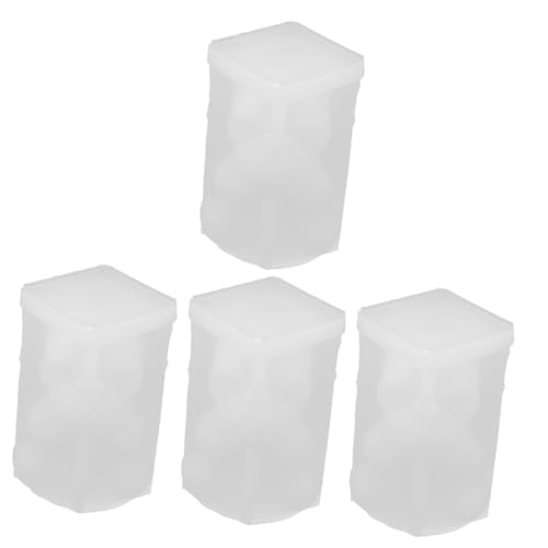 DIYEAH 4 Stück Skull Kerzengießform aus Flexiblem Silikon für DIY Halloween Kerzen Seifenformen Glatte Oberfläche Einfache Entformung Vielseitig für Duftkerzen und Handwerk für Anfänger von DIYEAH