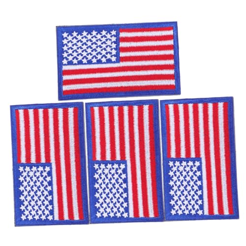DIYEAH 4 Stück Teiliges Amerikanische Flagge Aufnäher mit Bestickte Sternflagge Patches Dekorative Abzeichen für Rucksack Jacke Mütze Einfach Anbringbar und Abnehmbar DIYEAH 4 Stück Teiliges Amerikanische Flagge Aufnäher mit Bestickte Sternflagge Patches Dekorative Abzeichen für Rucksack Jacke Mütze Einfach Anbringbar und Abnehmbar von DIYEAH