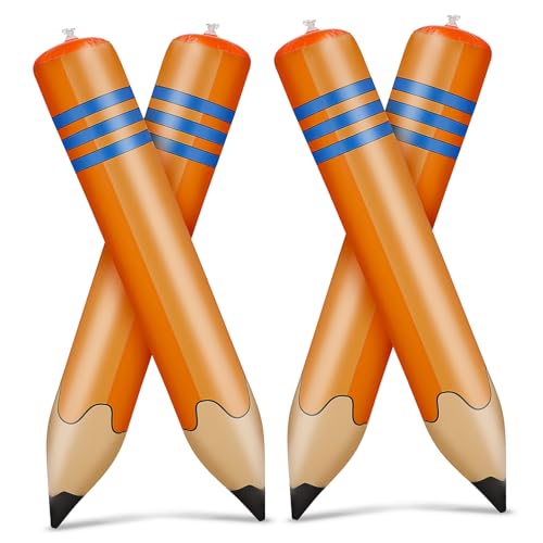 DIYEAH 4 Stück Teiliges Aufblasbares Jumbo bleistift Leichte Pvc schuldekoration Bunte Riesenstifte für Klassenzimmer Platzsparend Wiederverwendbar für Schulanfang und Zufällige Farbe DIYEAH 4 Stück Teiliges Aufblasbares Jumbo bleistift Leichte Pvc schuldekoration Bunte Riesenstifte für Klassenzimmer Platzsparend Wiederverwendbar für Schulanfang und Zufällige Farbe von DIYEAH