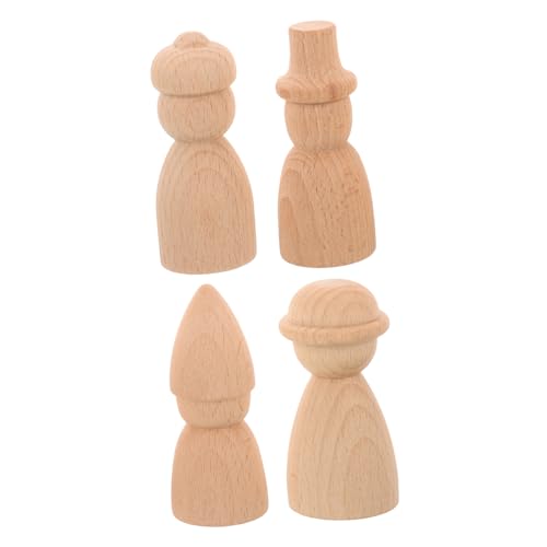 DIYEAH 4 Stück Teiliges Diy Holzpuppen zum Bemalen Kleine Unvollendete Holzfiguren für Kreative Graffiti Handbemalte Dekofiguren für Kinderzimmer Wohnzimmer Kindergarten und DIYEAH 4 Stück Teiliges Diy Holzpuppen zum Bemalen Kleine Unvollendete Holzfiguren für Kreative Graffiti Handbemalte Dekofiguren für Kinderzimmer Wohnzimmer Kindergarten und von DIYEAH
