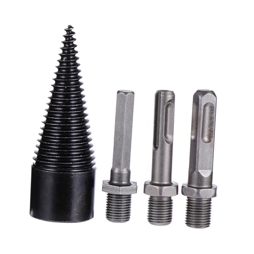 DIYEAH 4 Stück Teiliges Set Kegelbohrer Holzspalter Robuster Holzbohrer für Bohrmaschinen zum Spalten von Hartholz und mit Rutschfester Griffgestaltung und Hoher Haltbarkeit DIYEAH 4 Stück Teiliges Set Kegelbohrer Holzspalter Robuster Holzbohrer für Bohrmaschinen zum Spalten von Hartholz und mit Rutschfester Griffgestaltung und Hoher Haltbarkeit von DIYEAH