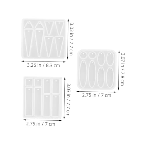 DIYEAH 4 Stück Teiliges Silikon Resinformen für Ohrringe Oval Dreieck Langlebige Spiegelglatte Gießformen für Geometrischen Schmuck Kompatibel mit Epoxidharz für Diy Anhänger und DIYEAH 4 Stück Teiliges Silikon Resinformen für Ohrringe Oval Dreieck Langlebige Spiegelglatte Gießformen für Geometrischen Schmuck Kompatibel mit Epoxidharz für Diy Anhänger und von DIYEAH