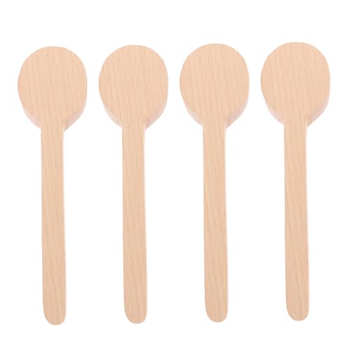 DIYEAH 4 Stück Teiliges Unvollendeter Holzlöffel zum Schnitzen Handgefertigte Diy Holzlöffel Buchenholz für Kreative Projekte und Bastelarbeiten von DIYEAH