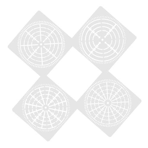 DIYEAH 4 Stück Wandmalerei-Vorlage Mandala Vorlage Wandmalerei Vorlage Dekorative Vorlagen DIY Schablone Zeichnen Schablone wiederverwendbare Schablonen zarte Schablonen das Haustier Weiß DIYEAH 4 Stück Wandmalerei-Vorlage Mandala Vorlage Wandmalerei Vorlage Dekorative Vorlagen DIY Schablone Zeichnen Schablone wiederverwendbare Schablonen zarte Schablonen das Haustier Weiß von DIYEAH