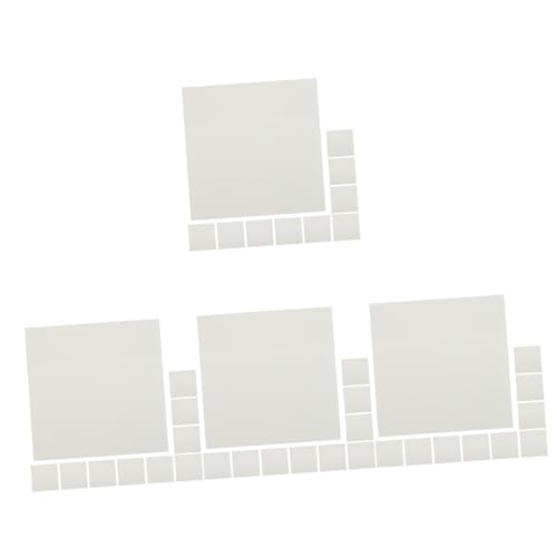 DIYEAH 4 Stück Wasserdichte Pet pro Block Selbstklebende Notizzettel für Schule Büro und Zuhause Praktische Memo Pads Schreiben und Erinnern von DIYEAH