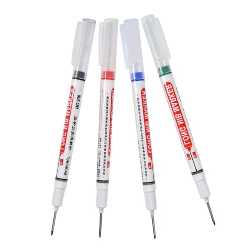 DIYEAH 4 Stücke Markierstift Mit Langer Spitze Markierungsstift Tinte Stiftwalze Für Die Holzbearbeitung Holzmarker Marker Mit Langer Spitze Tieflochmarkierungsstift Baumarkierung Plastik DIYEAH 4 Stücke Markierstift Mit Langer Spitze Markierungsstift Tinte Stiftwalze Für Die Holzbearbeitung Holzmarker Marker Mit Langer Spitze Tieflochmarkierungsstift Baumarkierung Plastik von DIYEAH
