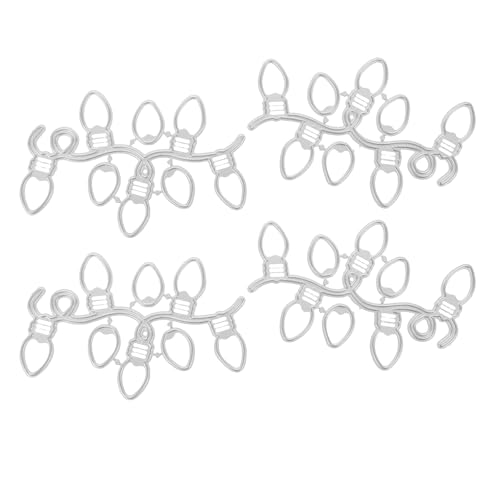 DIYEAH 4 Weihnachtsstanzformen: Scrapbooking-Stanzformen, Dekoration – DIY-Form aus Karbonstahl für Papierbasteln – Prägeschablonen für die Kartenherstellung DIYEAH 4 Weihnachtsstanzformen: Scrapbooking-Stanzformen, Dekoration – DIY-Form aus Karbonstahl für Papierbasteln – Prägeschablonen für die Kartenherstellung von DIYEAH