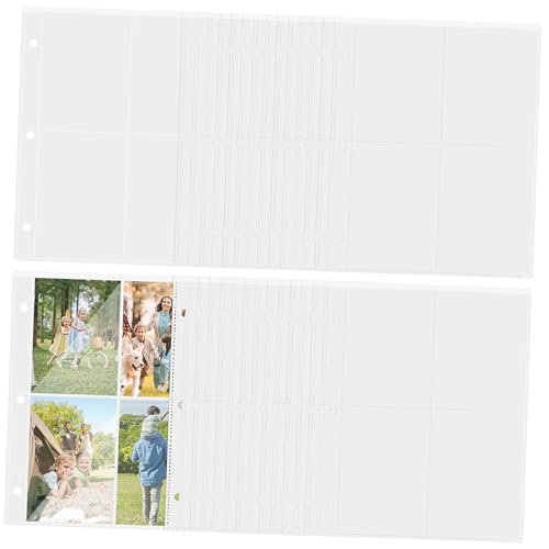 DIYEAH 40 Blatt Baseballkartenhüllen Einfügen Beschützer Klein Alben Ärmel Pop Inhaber Kollektor Für Handel Schutz Einsätze Mit Buchseite Tasche Schnellhefter Transparent Pp-kunststoff von DIYEAH