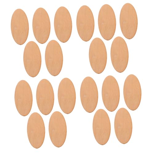 DIYEAH 40 Stück Dicke Oval Holzscheiben für DIY Bastelprojekte Unbehandelte Holzstücke mit Glatter Oberfläche zum Bemalen Gravieren und Dekorieren für Zuhause und Kunstgestaltung DIYEAH 40 Stück Dicke Oval Holzscheiben für DIY Bastelprojekte Unbehandelte Holzstücke mit Glatter Oberfläche zum Bemalen Gravieren und Dekorieren für Zuhause und Kunstgestaltung von DIYEAH