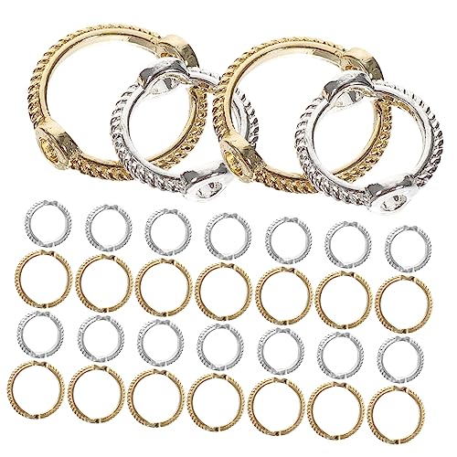 DIYEAH 40 Stück Doppelloch Perlen Verbindungsstücke für Schmuckherstellung Diy Zubehör für Armbänder und Ohrringe Farbenfroh und Vielseitig Einsetzbar von DIYEAH