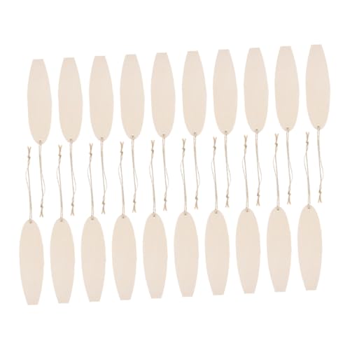DIYEAH 40 Stück Holzspäne Rohlinge Holz Surfbretter Sommer Wandausschnitte Surfbrett Holzspäne Beige DIY Basteln Surfbrett Rohlinge von DIYEAH