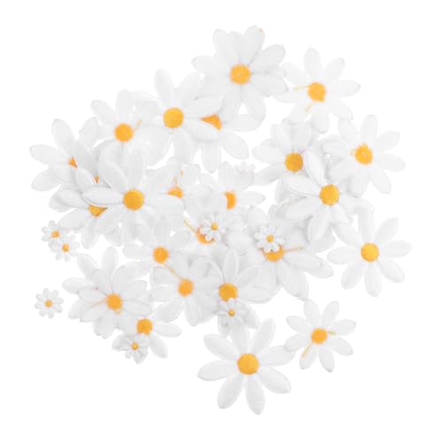 DIYEAH 40 Stück Kleine Daisy Blüten Applikationen zum Aufbügeln für Kleidung Diy Dekoration Hitzeempfindliche Aufnäher für Jacken Jeans und Handyhüllen DIYEAH 40 Stück Kleine Daisy Blüten Applikationen zum Aufbügeln für Kleidung Diy Dekoration Hitzeempfindliche Aufnäher für Jacken Jeans und Handyhüllen von DIYEAH