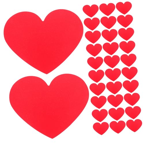 DIYEAH 40 Stück Liebeskarten Herzen Aus Papier Valentinstagskarten Dekoration Wand Herzausschnitte Valentinstags Briefpapier Valentinstags Papierkarten Herzausschnitte von DIYEAH