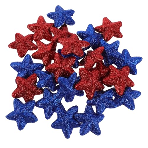 DIYEAH 40 Stück Pentagramm-dekoration Sterne Glänzen Stern Lose Pailletten Sterne Zum Basteln Glitzersterne Für Das Handwerk Unabhängige Tagespartybevorzugungen Us-briefe Plastik von DIYEAH